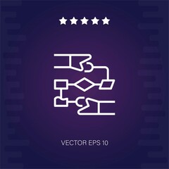 flowchart vector icon modern illustration