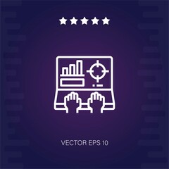 graphs vector icon modern illustration