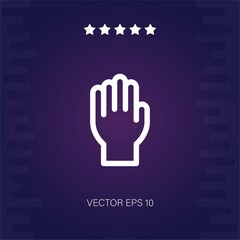 hands up vector icon modern illustration