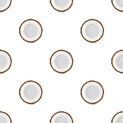 Coconut. Seamless Vector Patterns 