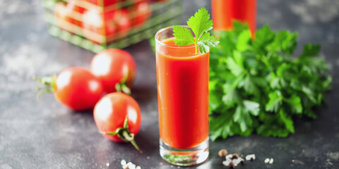 Tomato juice with parsley