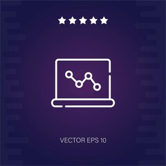 laptop vector icon modern illustration