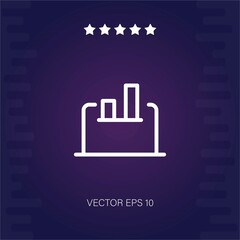 laptop vector icon modern illustration