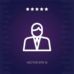 leader vector icon modern illustration