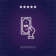 pay vector icon modern illustration