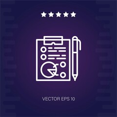planning vector icon modern illustration