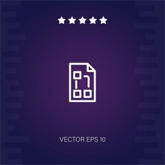 planning vector icon modern illustration