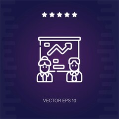presentation vector icon modern illustration