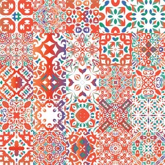 Antique talavera tiles patchworks.