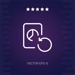 replay vector icon modern illustration