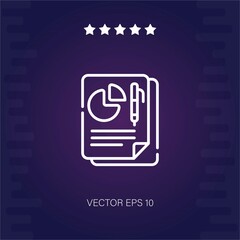 report vector icon modern illustration