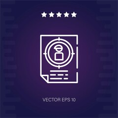 resume vector icon modern illustration
