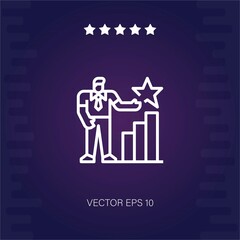review vector icon modern illustration