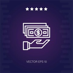 salary vector icon modern illustration