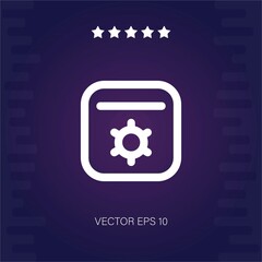 settings vector icon modern illustration