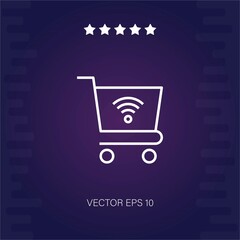 shopping store vector icon modern illustration