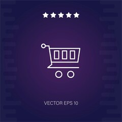 shoppingcart vector icon modern illustration