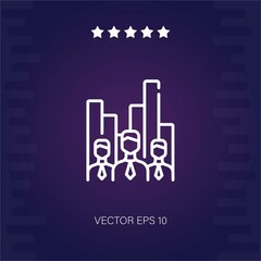 statistics vector icon modern illustration