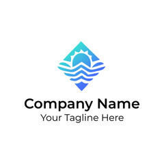 Abstract Simple Minimalist Logo Vector