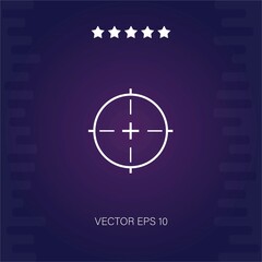 targeting vector icon modern illustration