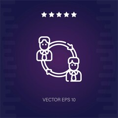 teamwork vector icon modern illustration