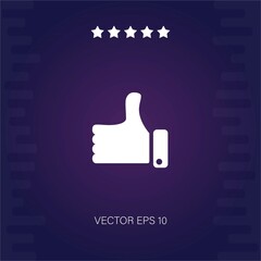 thumbsup vector icon modern illustration