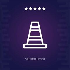 traffic cone vector icon modern illustration