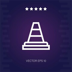 traffic cone vector icon modern illustration