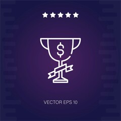 trophy vector icon modern illustration