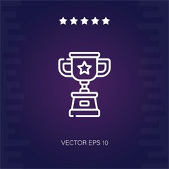 trophy vector icon modern illustration