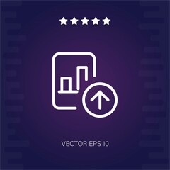 upload vector icon modern illustration