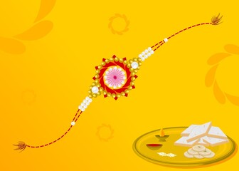 Raksha Bandhan indian festival vector