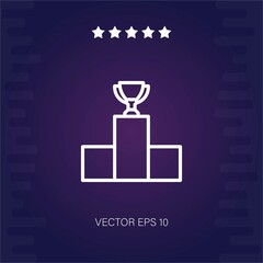 winner vector icon modern illustration