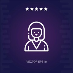 women vector icon modern illustration