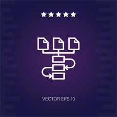 workflow vector icon modern illustration
