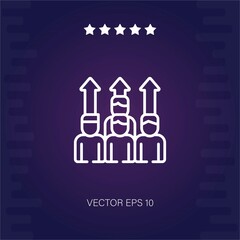 workforce vector icon modern illustration