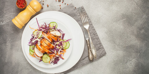 Healthy vegetable salad