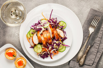 Healthy vegetable salad
