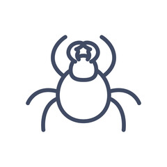 bug line style icon vector design