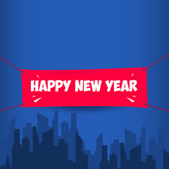 Happy New Year 2021 Vector Template Design Illustration