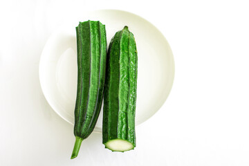 Green vegetable loofah