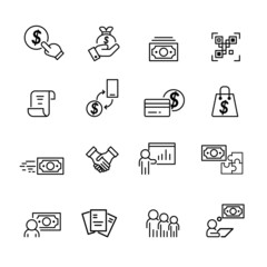 Money and Finance Icons set,Vector