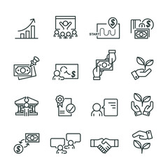 Finance and Business Icons set,Vector