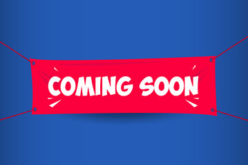 Coming Soon Banner Vector Template Design Illustration