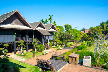 Uttaradit, Thailand - DECEMBER 05, 2019 : Museum of Laplae city a center for knowledge about culture, customs and traditions lacated at Laplae District