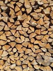 stack of firewood texture background