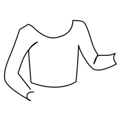 one line continuous drawing ballet costume shirt