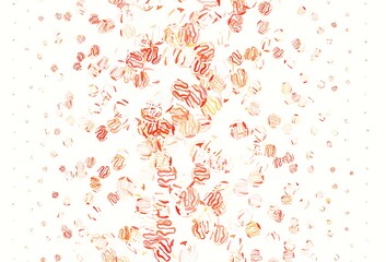 Light Green, Red vector background with wry lines.