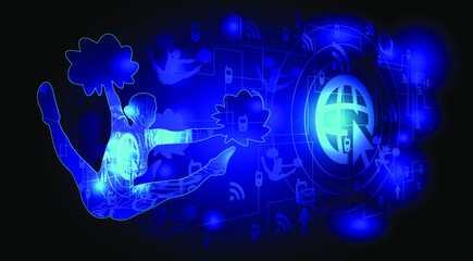 Cheerleading Sport Background Design. Website landing page. Template for apps. Vector illustration.