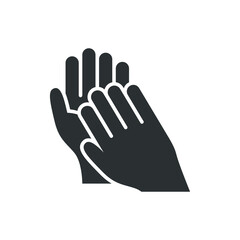 Vector illustration of handwashing icon on white background